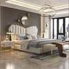Pasco Premium Upholstered Bed in Suede