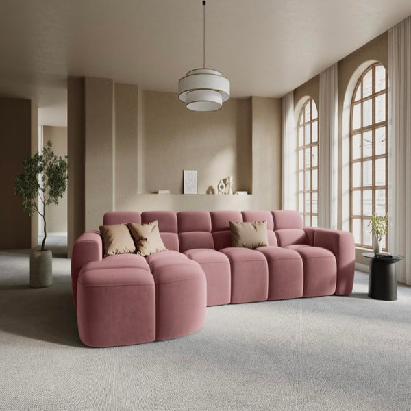 Vivo Premium Sectional Sofa in Suede