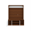 Edon TV Unit- Walnut Frosty White - Oak Inside