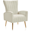 Bells Wing Back Chair - Oak Inside