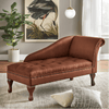 Simple Living Chaise Lounge - Oak Inside