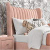 Knox Luxury Upholstered Bed Without Storage in Suede