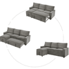 Yolo Sofa Cum Bed in Grey - Oak Inside