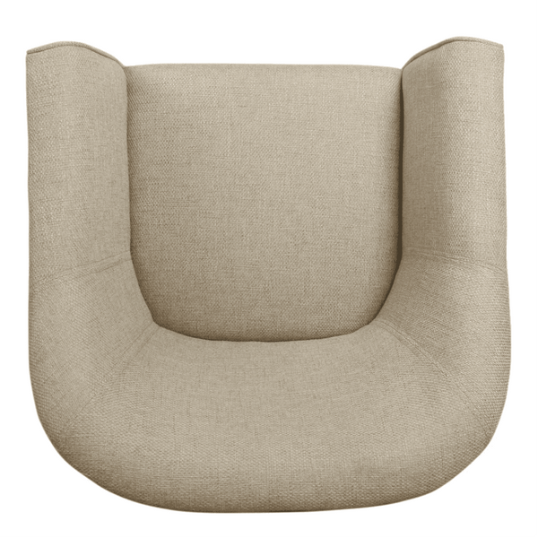 Porch & Den Kings-well Barrel Accent Chair - Oak Inside