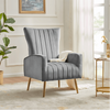 Bells Wing Back Chair - Oak Inside