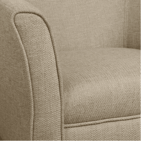 Porch & Den Kings-well Barrel Accent Chair - Oak Inside
