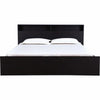 Denver Wooden Bed with Storage in Brown Glossy Finish - Oak Inside