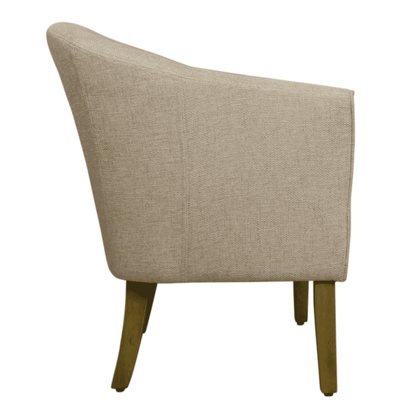 Porch & Den Kings-well Barrel Accent Chair - Oak Inside