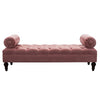 Tiffo Suede Lounger in Blush Pink Color - Oak Inside