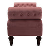 Tiffo Suede Lounger in Blush Pink Color - Oak Inside