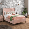 Knox Luxury Upholstered Bed Without Storage in Suede