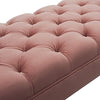 Tiffo Suede Lounger in Blush Pink Color - Oak Inside