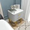 Gello Side Table in 2 Drawers in SS Frame