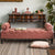 Tiffo Suede Lounger in Blush Pink Color - Oak Inside
