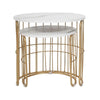 Nature Lover Golden Nesting Table Set of Two - Center Table - Oak Inside