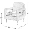 Jojo Upholstered Accent Chair in Suede