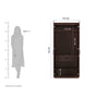 Tuffio Medusa Engineered Wood Wardrobe Wenge Finish - Oak Inside