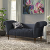 Loveseat Quilted Suede Lounger - Oak Inside