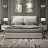 Tony Luxury Upholstered Bed in Leatherette