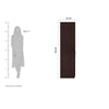 Rolx Medusa Engineered Wood Wardrobe Wenge Finish - Oak Inside