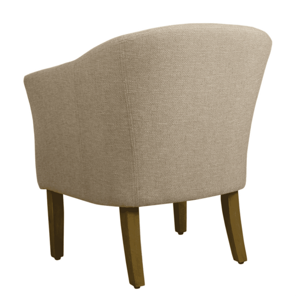 Porch & Den Kings-well Barrel Accent Chair - Oak Inside