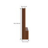 Edon TV Unit- Walnut Frosty White - Oak Inside