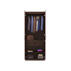 Tuffio Medusa Engineered Wood Wardrobe Wenge Finish - Oak Inside