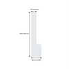 Union TV Unit- Frosty White - Oak Inside