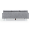 Art Leon Mid-century Sofa Set - Oak Inside