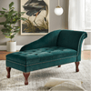 Simple Living Chaise Lounge - Oak Inside