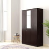 Rolx Medusa Engineered Wood Wardrobe Wenge Finish - Oak Inside