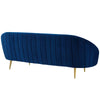 Subline Luxury Mid-Century Sofa In Suede