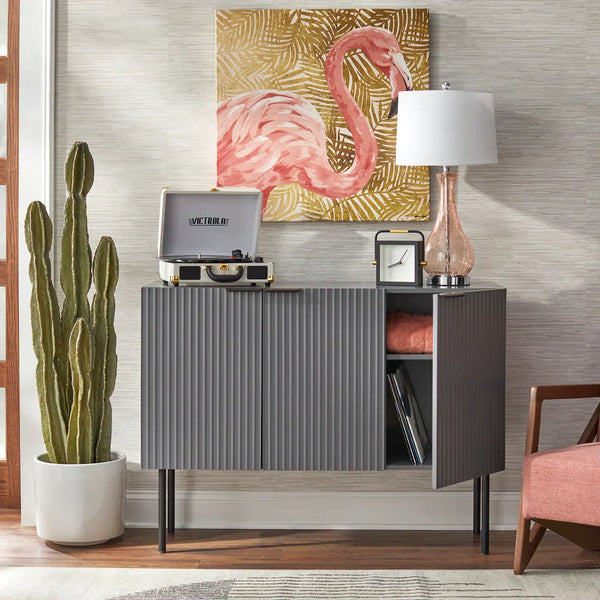 Strips Luxury Console Table in PU Polish