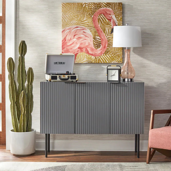 Strips Luxury Console Table in PU Polish