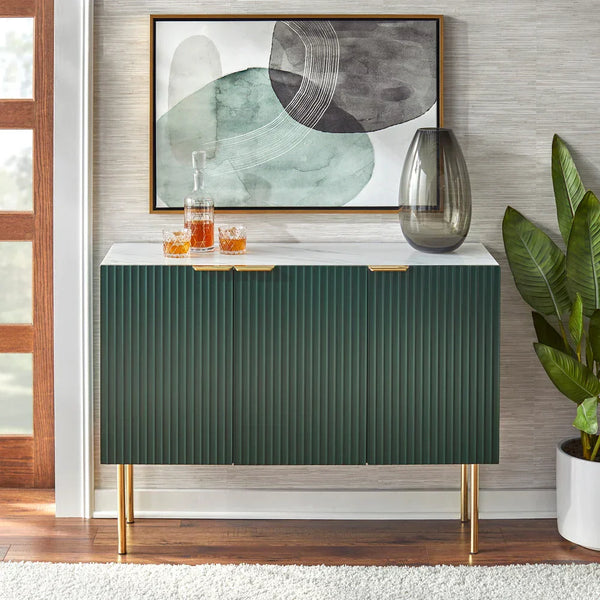 Strips Luxury Console Table in PU Polish