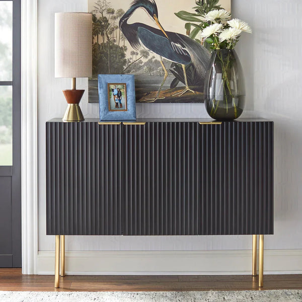 Strips Luxury Console Table in PU Polish