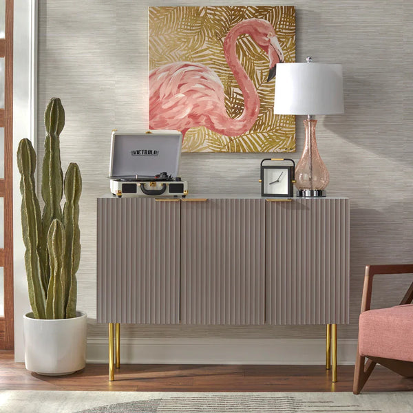 Strips Luxury Console Table in PU Polish