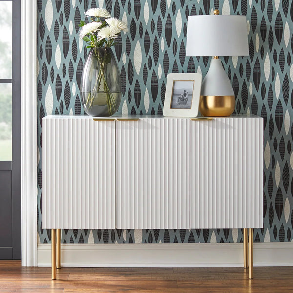 Strips Luxury Console Table in PU Polish