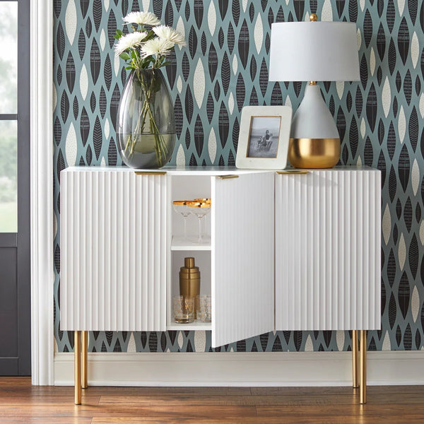 Strips Luxury Console Table in PU Polish