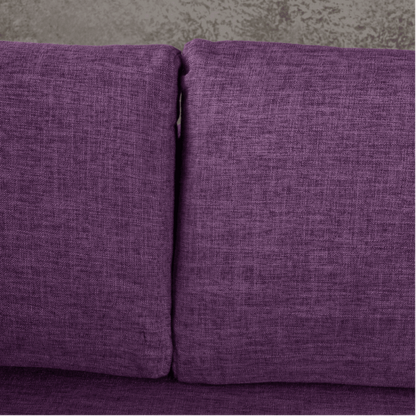 Augustus Mid-century Modern Fabric Chaise Sectional - Oak Inside