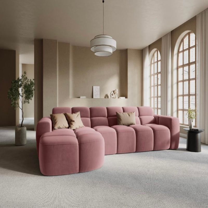 Vivo Premium Sectional Sofa in Suede