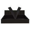 Axis Wooden Bed with Storage in Brown Matte Finish - Oak Inside