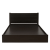 Cleopatra Bed with Storage in Brown Finish - Oak Inside