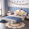Alien Luxury Upholstered Kids Bed Without Storage in Leatherette