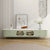 Texo Luxury TV Unit in Green - Oak Inside
