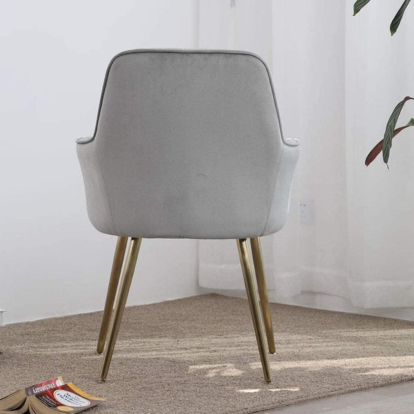 Oppo Suede Accent Chair - Oak Inside