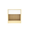 Monaco Engineered Wood Wenge Finish Bedside Table