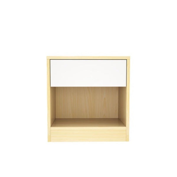 Monaco Engineered Wood Wenge Finish Bedside Table