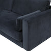 Volly One Couch Mid-century Sectional Sofa in Black - Oak Inside