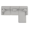 Celio Modern Suede Sectional Sofa
